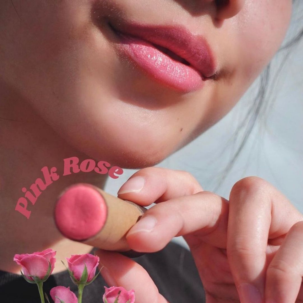 Hygr Eco-Friendly Natural Tinted Lip Balm - Pink Rose