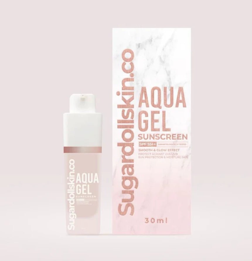 Aqua Gel Sunscreen SPF 55++ - Sugardollskin.co By Sugardoll