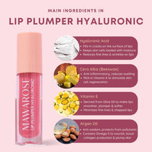 Load image into Gallery viewer, Mawarose Lip Plumper Infused With Hyaluronic Acid: 3-in-1 Instant Lip Maximizer, Lip Gloss &amp; Lip Sleeping Mask
