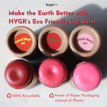 Load image into Gallery viewer, Hygr Eco-Friendly Natural Tinted Lip Balm - Hibiscus
