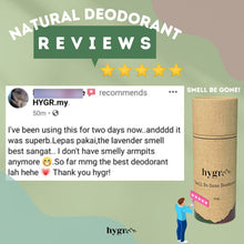 Load image into Gallery viewer, Hygr Eco-Friendly Natural Deodorant
