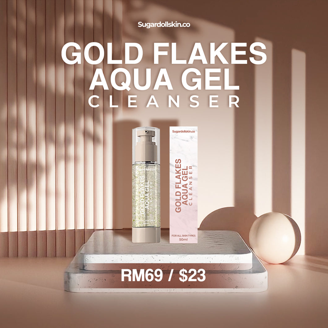 Gold Flakes Aqua Gel Cleanser - Sugardollskin.co By Sugardoll